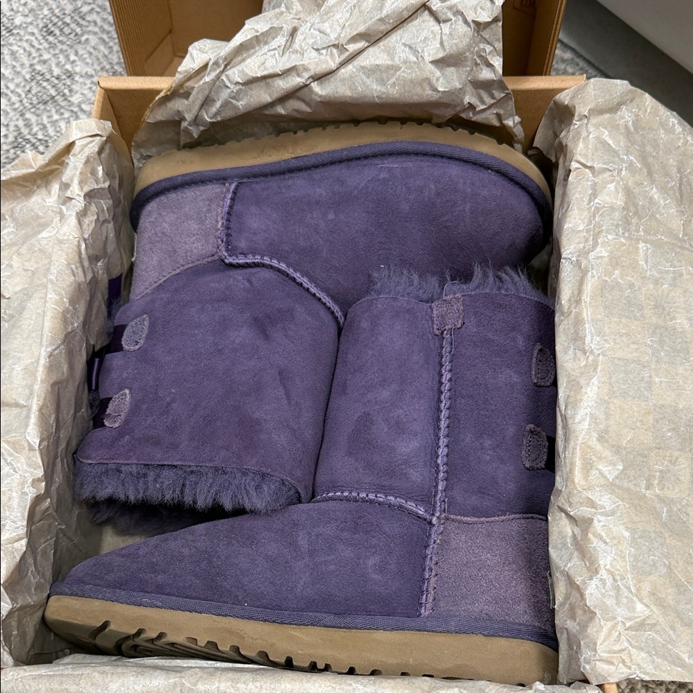 UGG kid’s Dark Purple Winter Boots